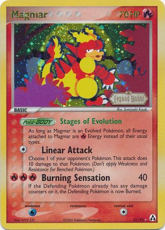 Magmar (21/92) (Stamped) [EX: Legend Maker] | Odin's Place