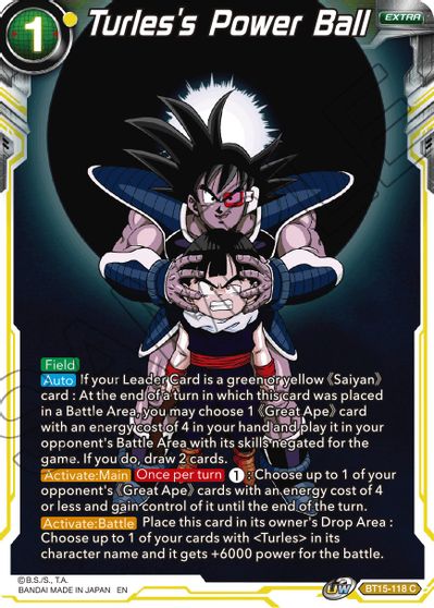 Turles's Power Ball (BT15-118) [Saiyan Showdown] | Odin's Place