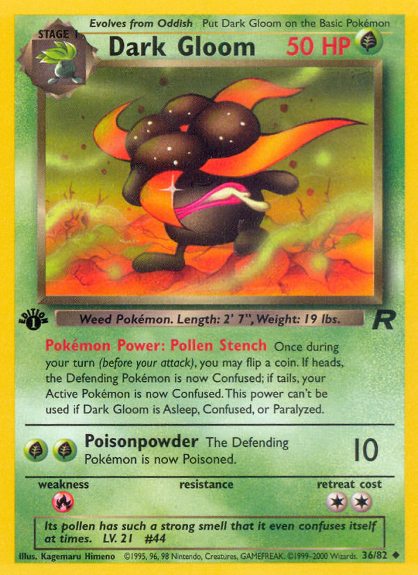 Dark Gloom (36/82) [Team Rocket 1st Edition] | Odin's Place