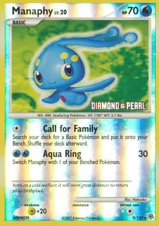 Manaphy (9/130) [Burger King Promos: 2008 Collection] | Odin's Place