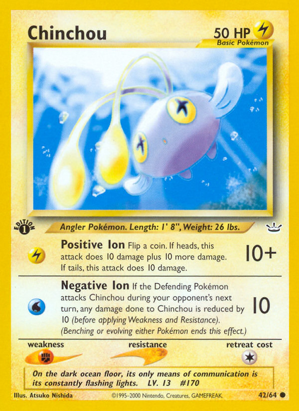 Chinchou (42/64) [Neo Revelation 1st Edition] | Odin's Place