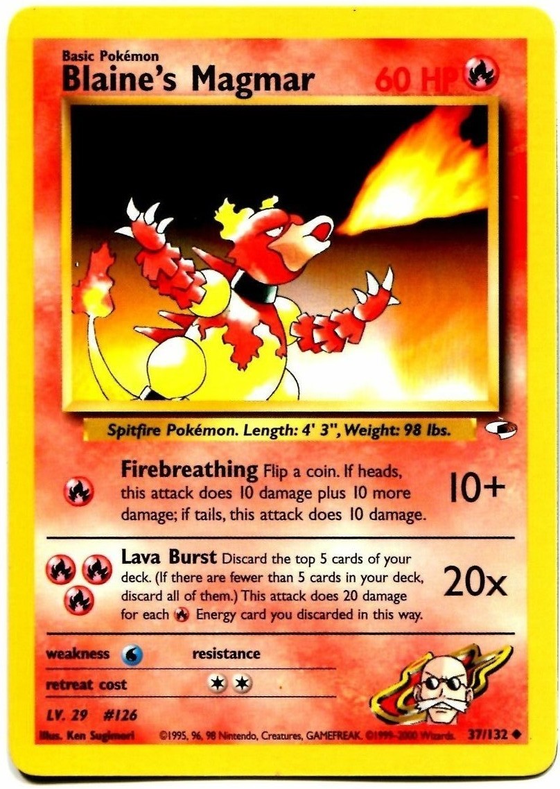 Blaine's Magmar (37/132) [Gym Heroes Unlimited] | Odin's Place