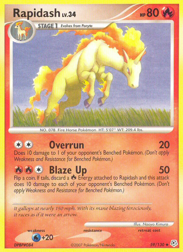 Rapidash (59/130) [Diamond & Pearl: Base Set] | Odin's Place