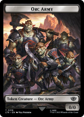 Orc Army (0018) // Food (0022) Double-Sided Token (Surge Foil) [The Lord of the Rings: Tales of Middle-Earth Tokens] | Odin's Place