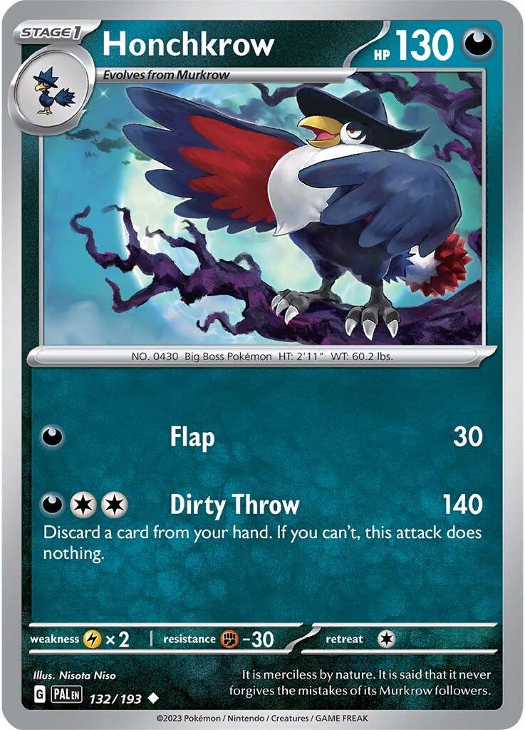 Honchkrow (132/193) [Scarlet & Violet: Paldea Evolved] | Odin's Place