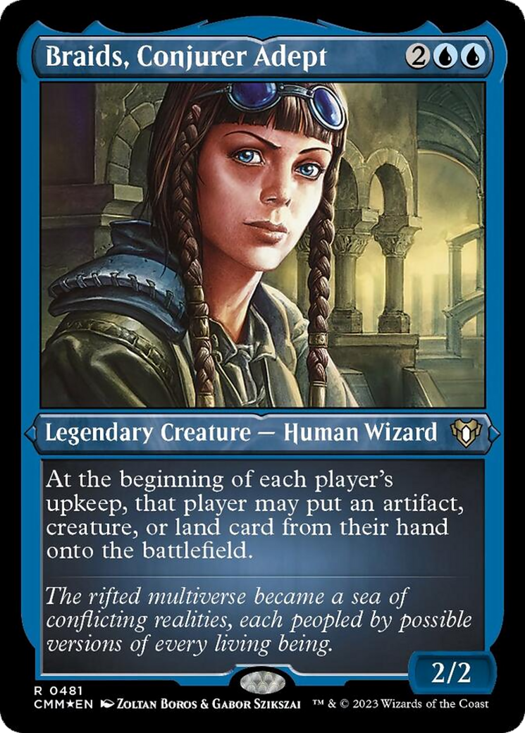 Braids, Conjurer Adept (Foil Etched) [Commander Masters] | Odin's Place