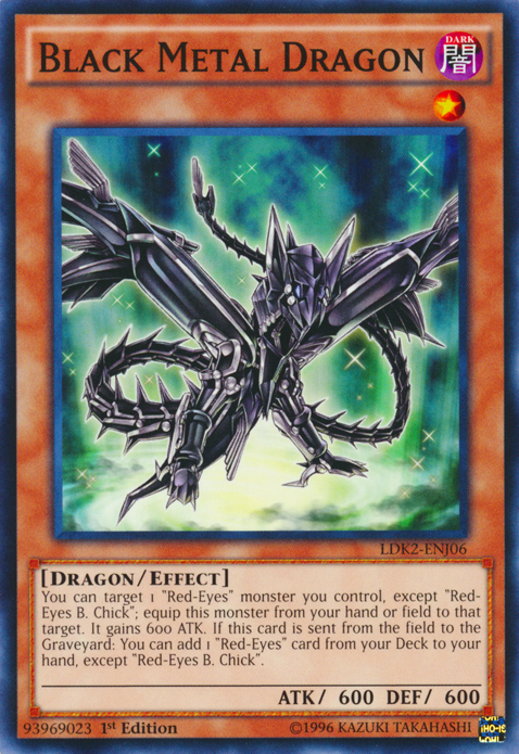 Black Metal Dragon [LDK2-ENJ06] Common | Odin's Place