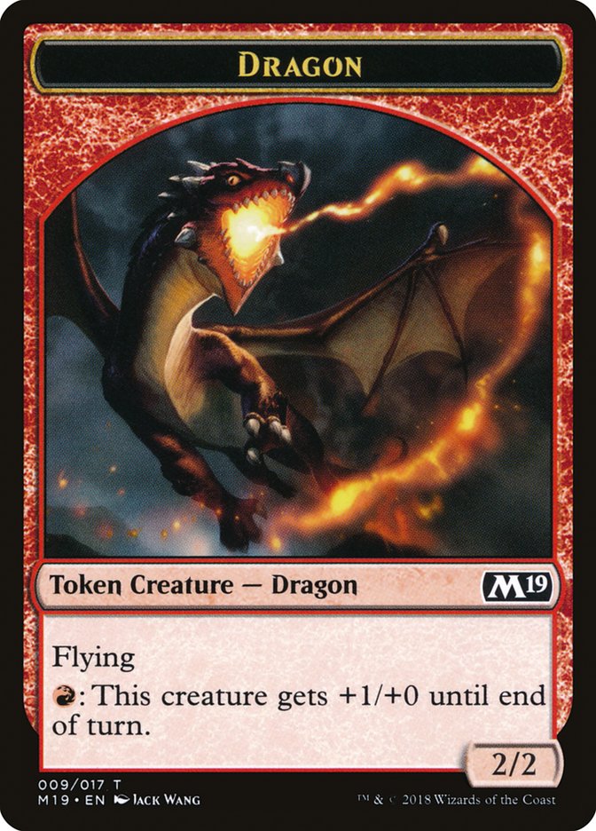 Dragon Token (009/017) [Core Set 2019 Tokens] | Odin's Place