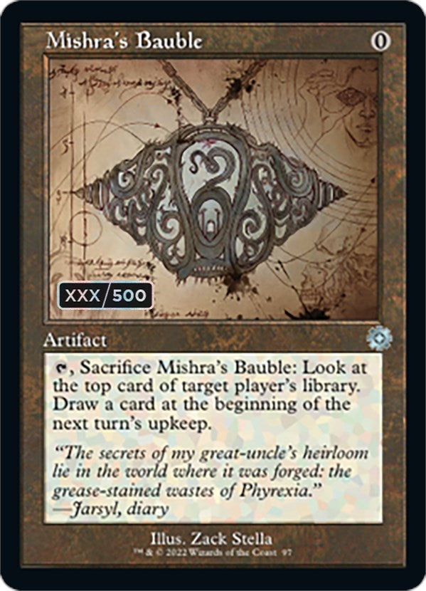 Mishra's Bauble (Retro Schematic) (Serialized) [The Brothers' War Retro Artifacts] | Odin's Place