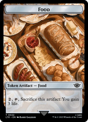 Treasure // Food (0022) Double-Sided Token (Surge Foil) [The Lord of the Rings: Tales of Middle-Earth Tokens] | Odin's Place