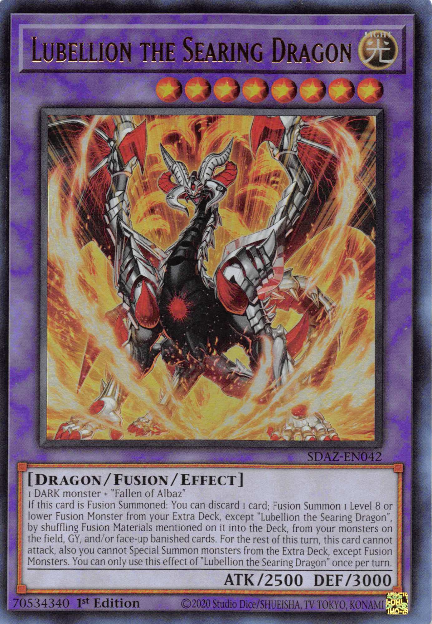 Lubellion the Searing Dragon [SDAZ-EN042] Ultra Rare | Odin's Place