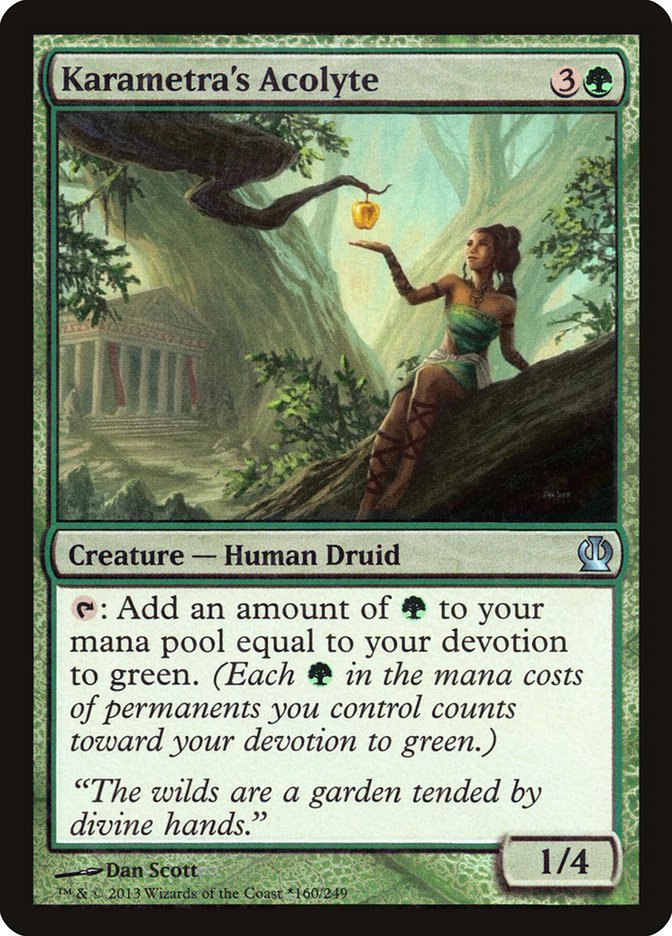 Karametra's Acolyte (160) (Gift Box) [Theros Promos] | Odin's Place