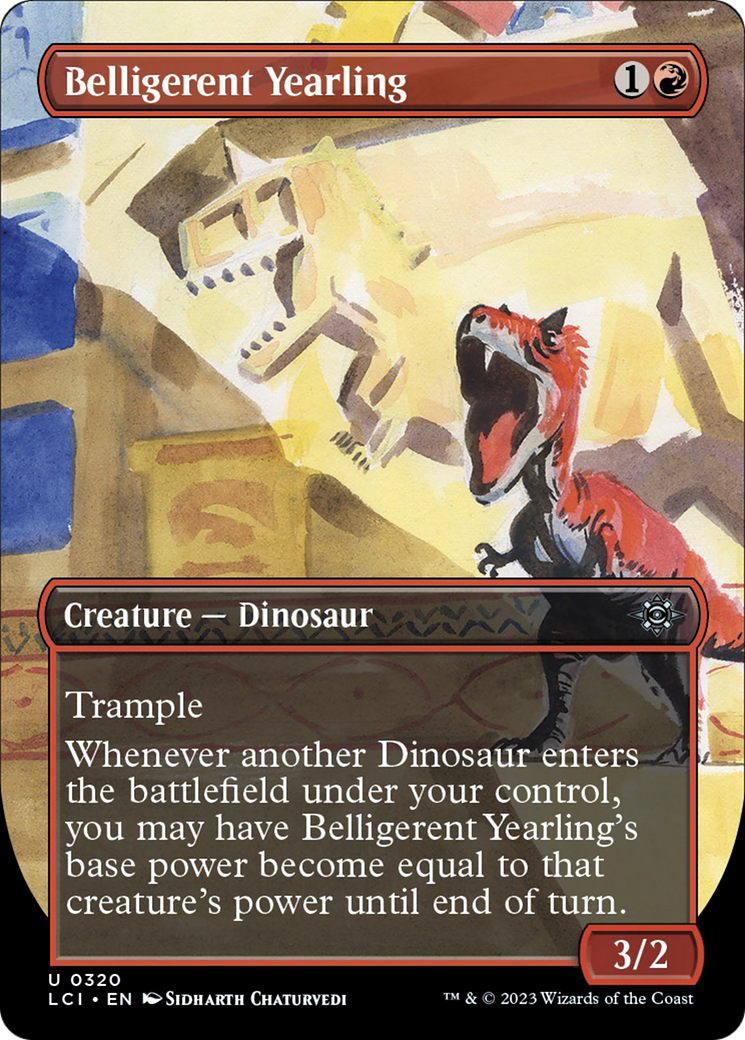 Belligerent Yearling (Borderless) [The Lost Caverns of Ixalan] | Odin's Place