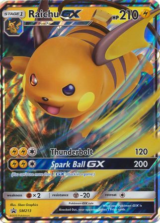 Raichu GX (SM213) (Jumbo Card) [Sun & Moon: Black Star Promos] | Odin's Place