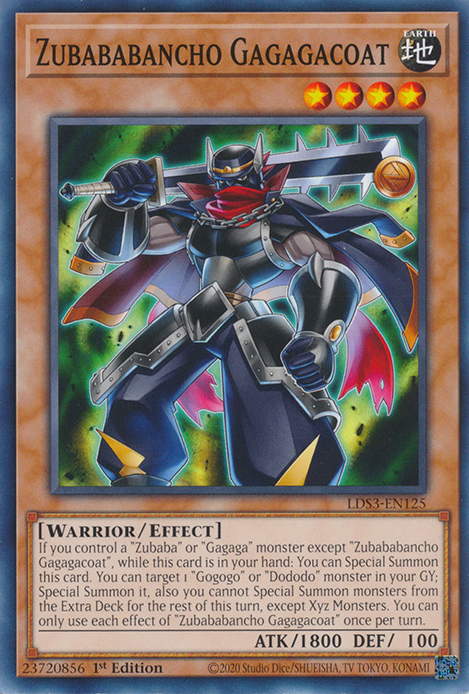 Zubababancho Gagagacoat [LDS3-EN125] Common | Odin's Place