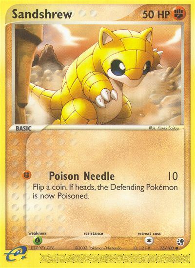 Sandshrew (75/100) [EX: Sandstorm] | Odin's Place