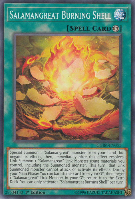 Salamangreat Burning Shell [CHIM-EN051] Common | Odin's Place