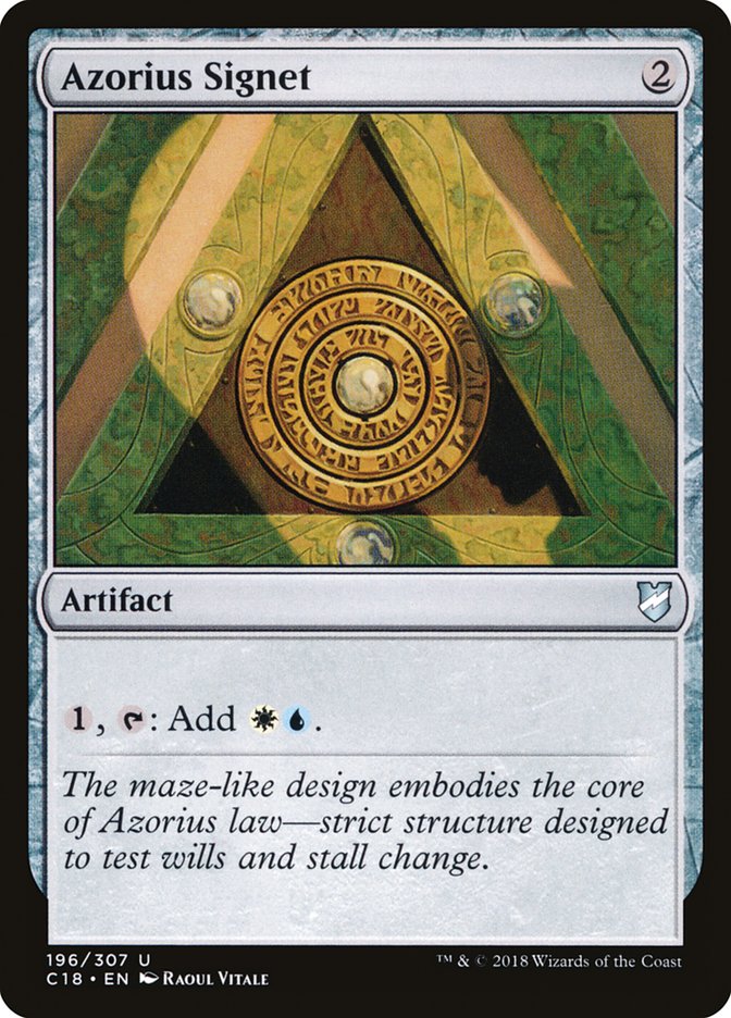 Azorius Signet (196) [Commander 2018] | Odin's Place