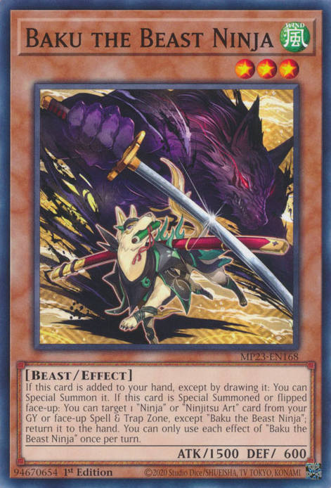 Baku the Beast Ninja [MP23-EN168] Common | Odin's Place