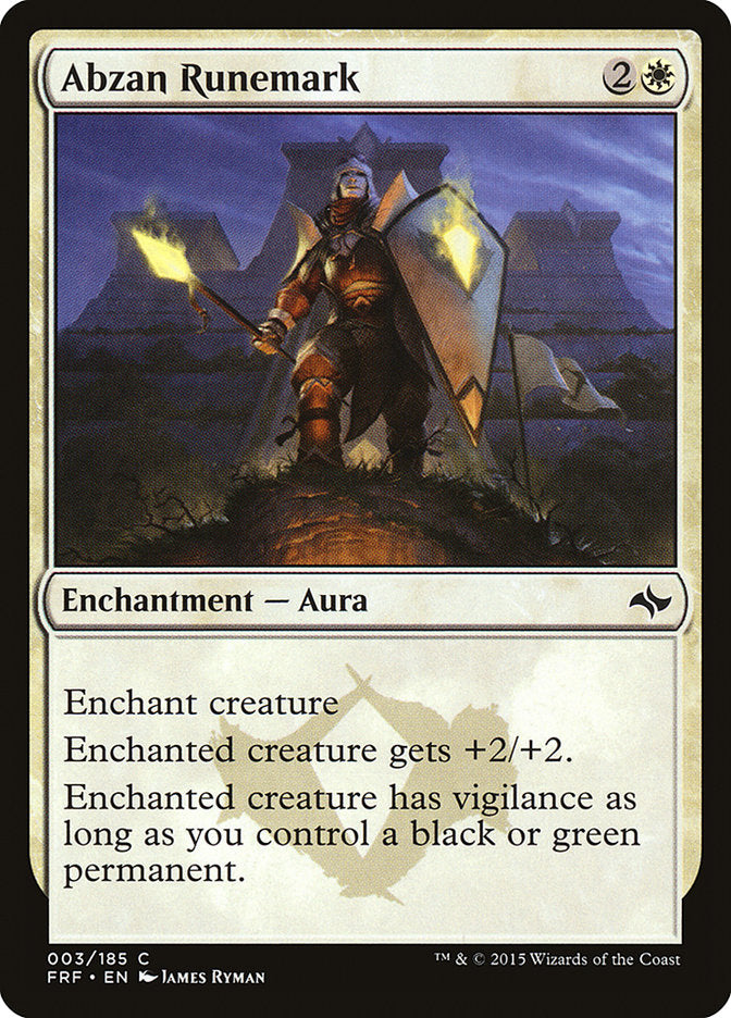 Abzan Runemark (3) [Fate Reforged] | Odin's Place