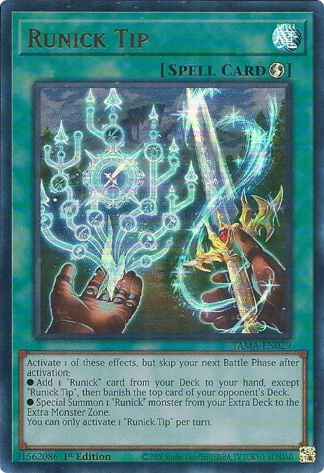 Runick Tip [TAMA-EN029] Ultra Rare | Odin's Place