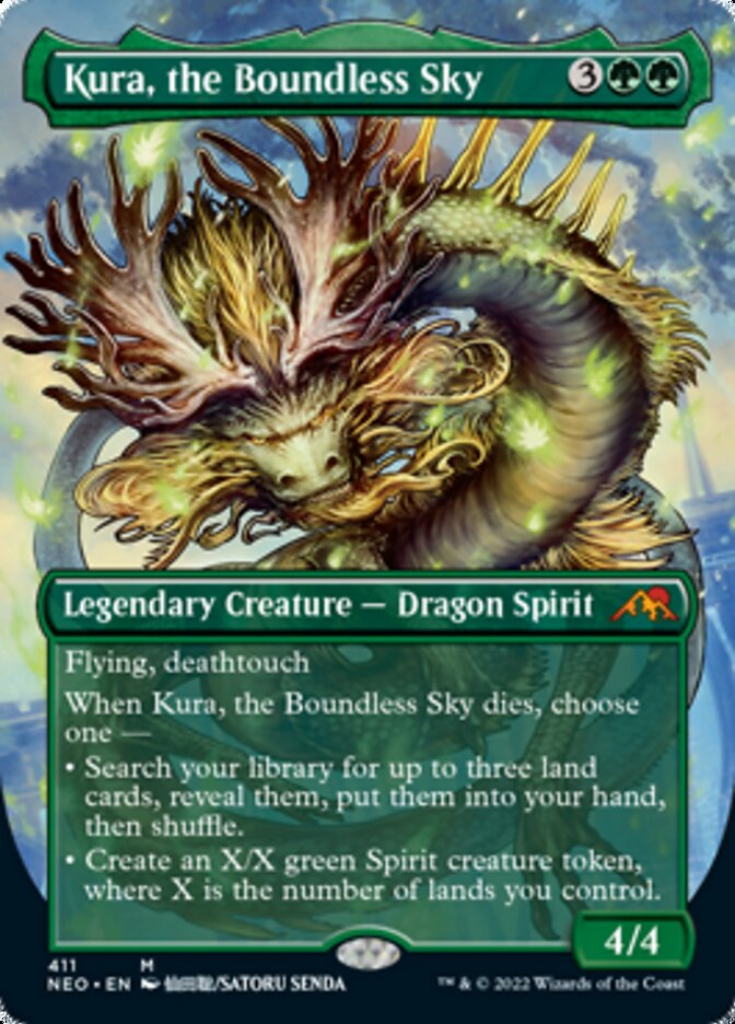 Kura, the Boundless Sky (Borderless Alternate Art) [Kamigawa: Neon Dynasty] | Odin's Place