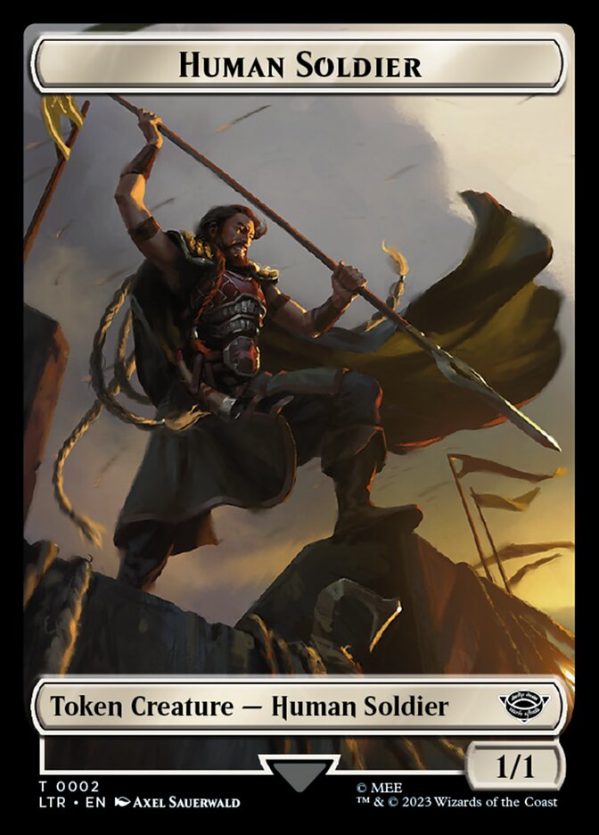 Human Soldier Token (02) [The Lord of the Rings: Tales of Middle-Earth Tokens] | Odin's Place