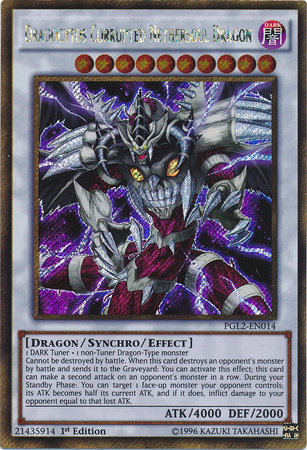 Dragocytos Corrupted Nethersoul Dragon [PGL2-EN014] Gold Secret Rare | Odin's Place