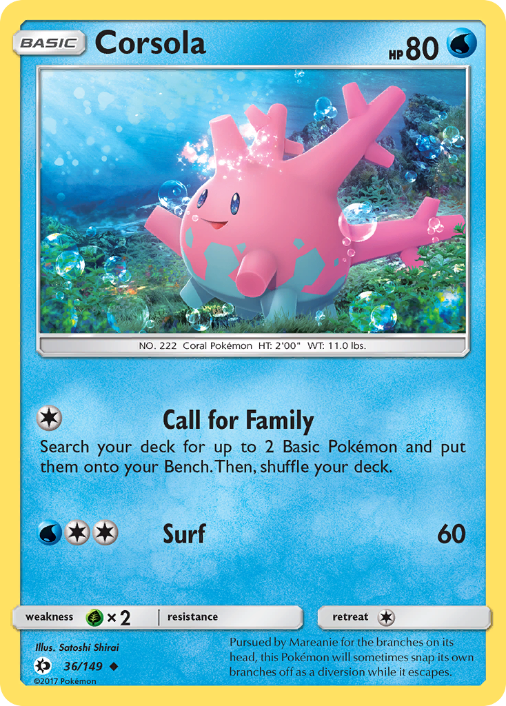 Corsola (36/149) [Sun & Moon: Base Set] | Odin's Place
