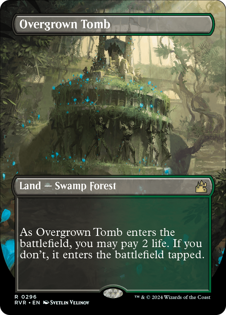 Overgrown Tomb (Borderless) [Ravnica Remastered] | Odin's Place