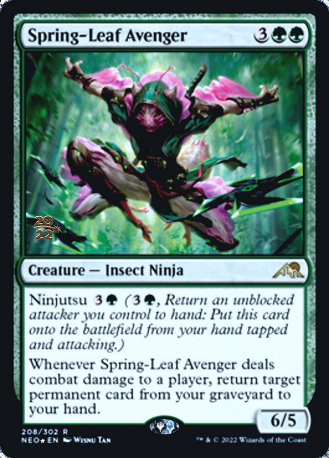 Spring-Leaf Avenger [Kamigawa: Neon Dynasty Prerelease Promos] | Odin's Place