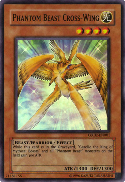 Phantom Beast Cross-Wing [GX02-EN001] Super Rare | Odin's Place
