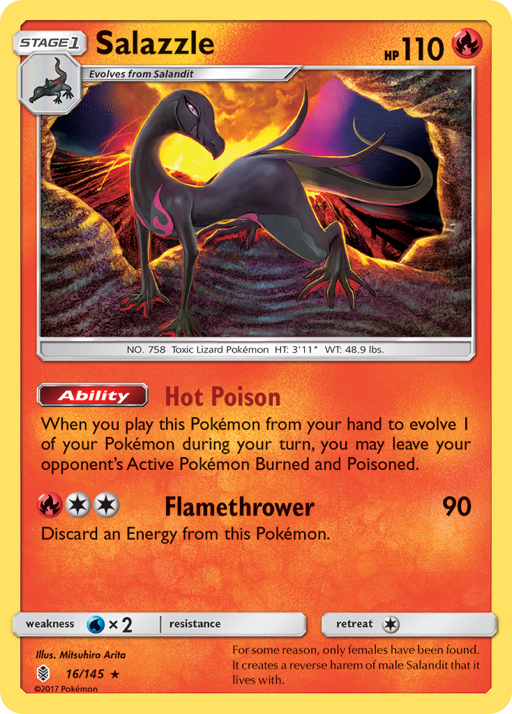 Salazzle (16/145) [Sun & Moon: Guardians Rising] | Odin's Place
