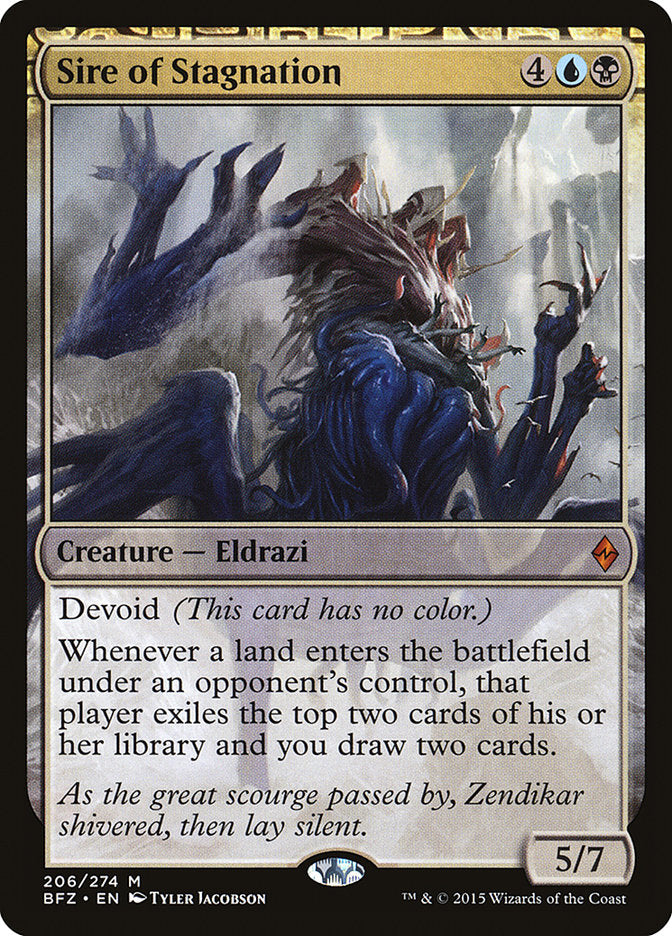 Sire of Stagnation (206) [Battle for Zendikar] | Odin's Place