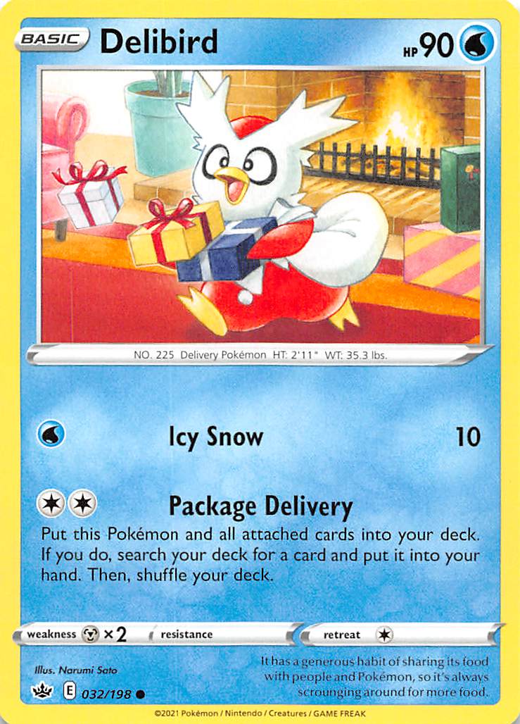Delibird (032/198) [Sword & Shield: Chilling Reign] | Odin's Place