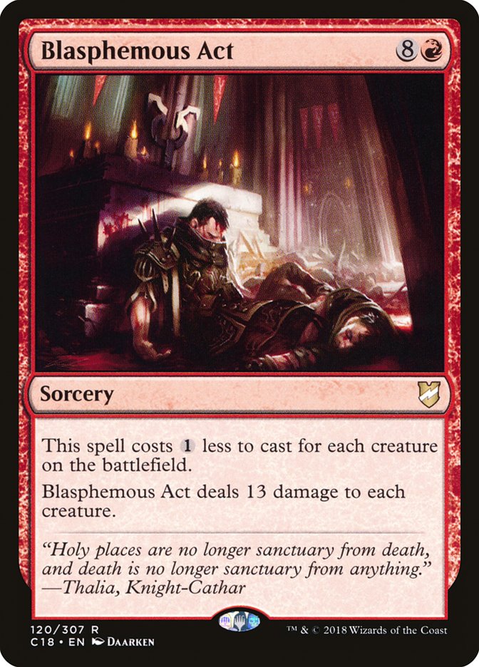 Blasphemous Act (120) [Commander 2018] | Odin's Place