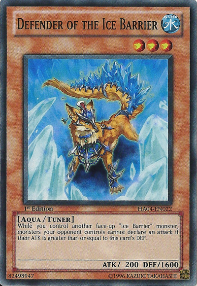 Defender of the Ice Barrier [HA04-EN022] Super Rare | Odin's Place