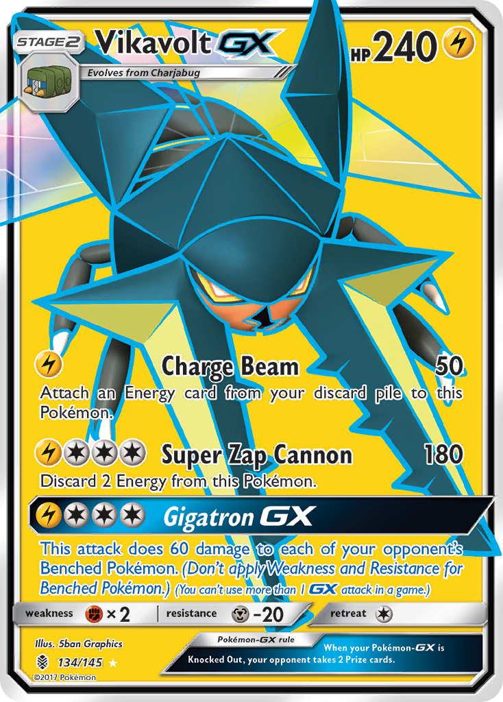 Vikavolt GX (134/145) [Sun & Moon: Guardians Rising] | Odin's Place