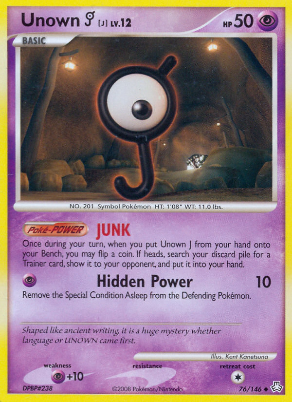 Unown J (76/146) [Diamond & Pearl: Legends Awakened] | Odin's Place