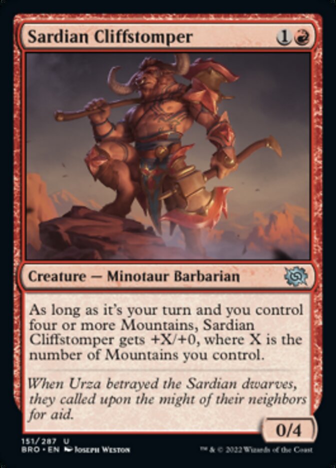 Sardian Cliffstomper [The Brothers' War] | Odin's Place