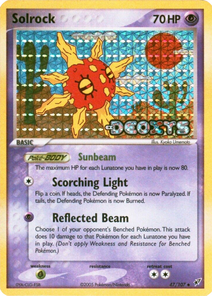 Solrock (47/107) (Stamped) [EX: Deoxys] | Odin's Place