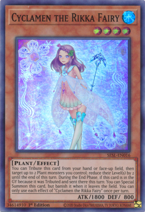 Cyclamen the Rikka Fairy [SESL-EN016] Super Rare | Odin's Place