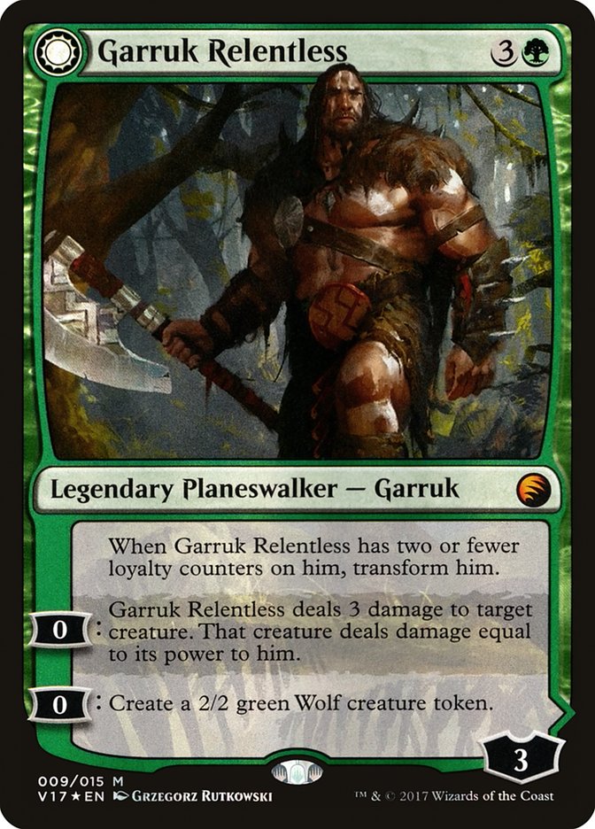Garruk Relentless // Garruk, the Veil-Cursed [From the Vault: Transform] | Odin's Place