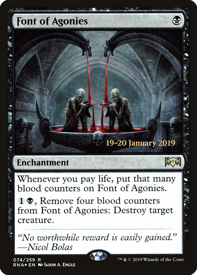 Font of Agonies (74) [Ravnica Allegiance Prerelease Promos] | Odin's Place