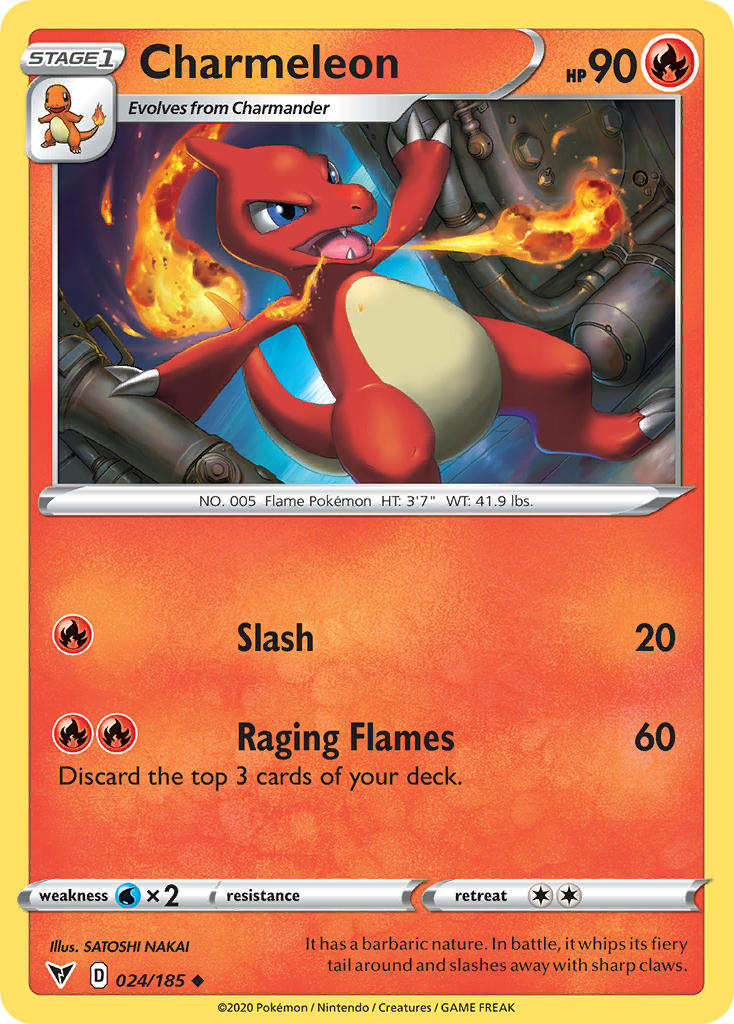 Charmeleon (024/185) [Sword & Shield: Vivid Voltage] | Odin's Place