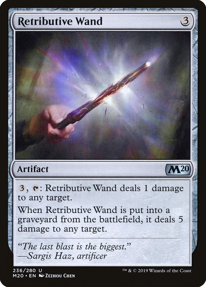 Retributive Wand [Core Set 2020] | Odin's Place
