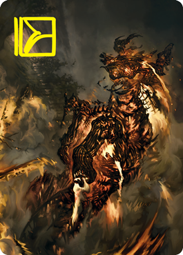Pyre Spawn Art Card (Gold-Stamped Signature) [Innistrad: Crimson Vow Art Series] | Odin's Place