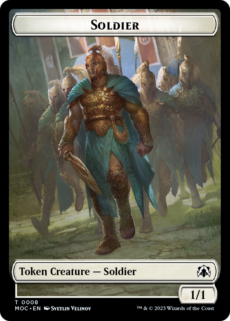 Soldier // Insect Double-Sided Token [March of the Machine Commander Tokens] | Odin's Place