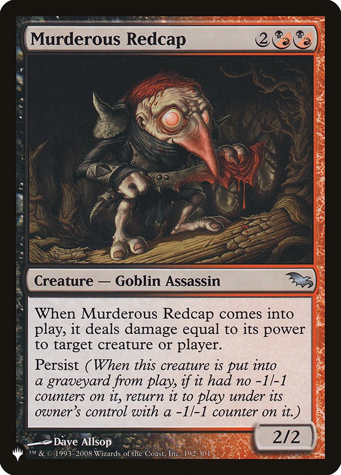 Murderous Redcap [The List] | Odin's Place
