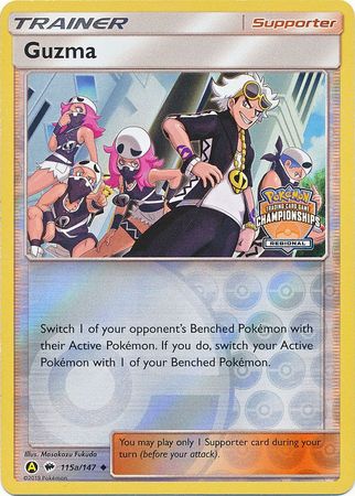 Guzma (115a/147) (Regional Championship Promo) [Sun & Moon: Burning Shadows] | Odin's Place